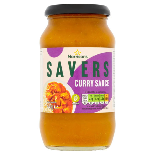 Morrisons Savers Curry Sauce 440g - UK Food & Drink - 5010251424840