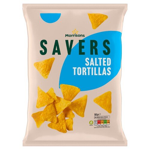 Morrisons Savers Salted Tortillas 180g - UK Food & Drink - 5010251873907