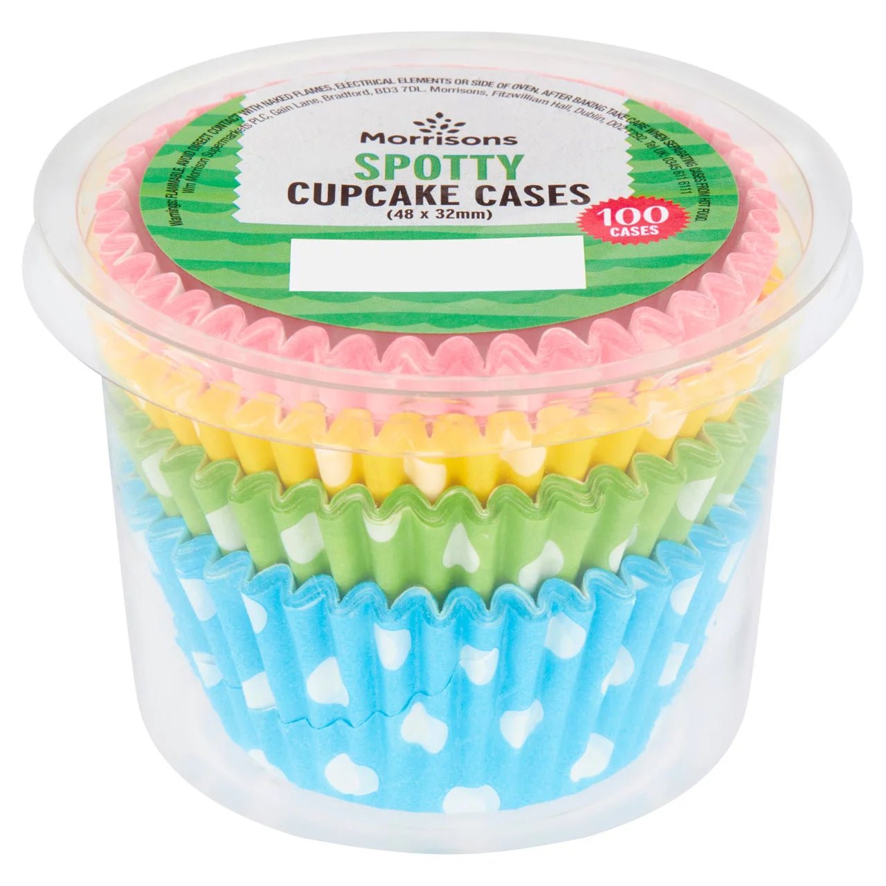 Morrisons Spotty Cupcake Cases 100pk - UK Food & Drink - 5010251765448