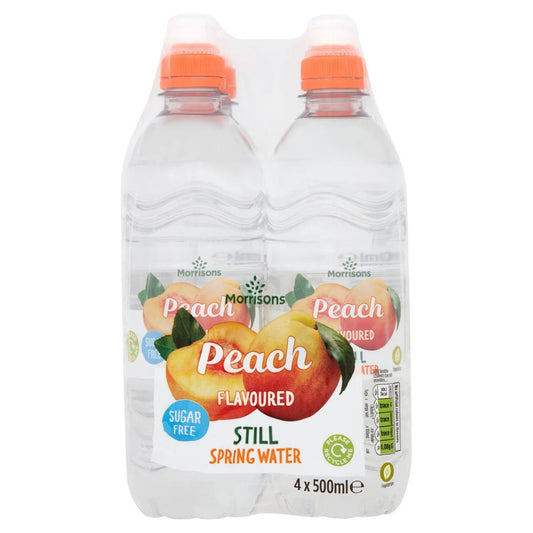 Morrisons Still Spring Water Peach 4x500ml - UK Food & Drink - 5010251588801