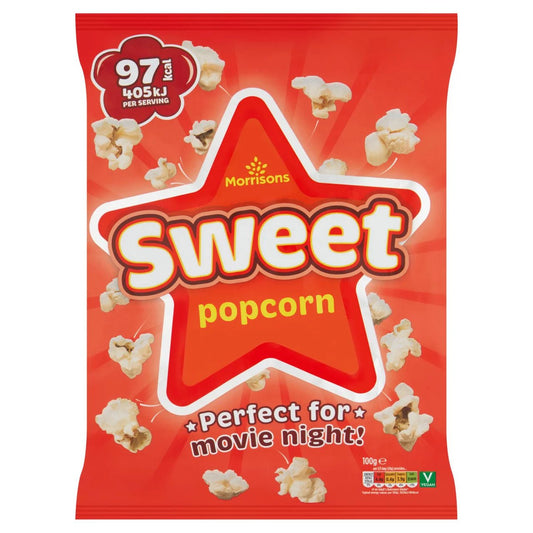 Morrisons Sweet Popcorn 100g - UK Food & Drink - 5010525041681