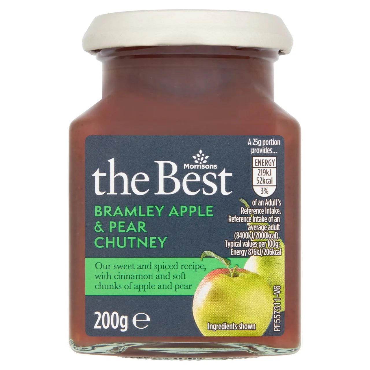 Morrisons The Best Bramley Apple & Pear Chutney 210g - UK Food & Drink - 5010525201696