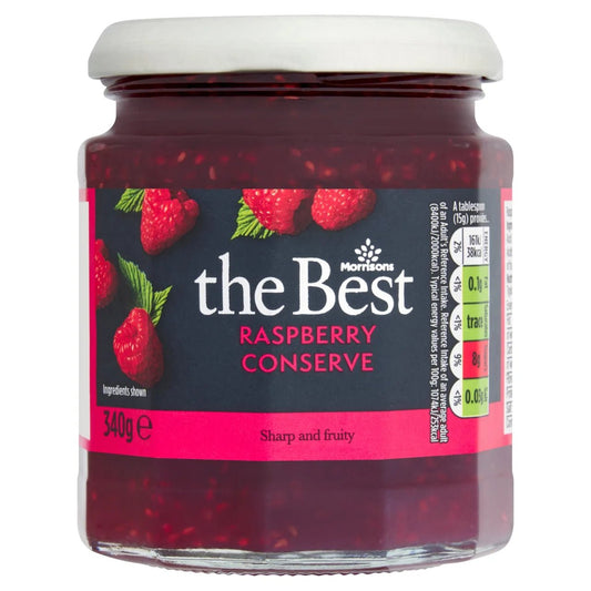Morrisons The Best Williamette Raspberry Conserve 340g - UK Food & Drink - 5010251755531