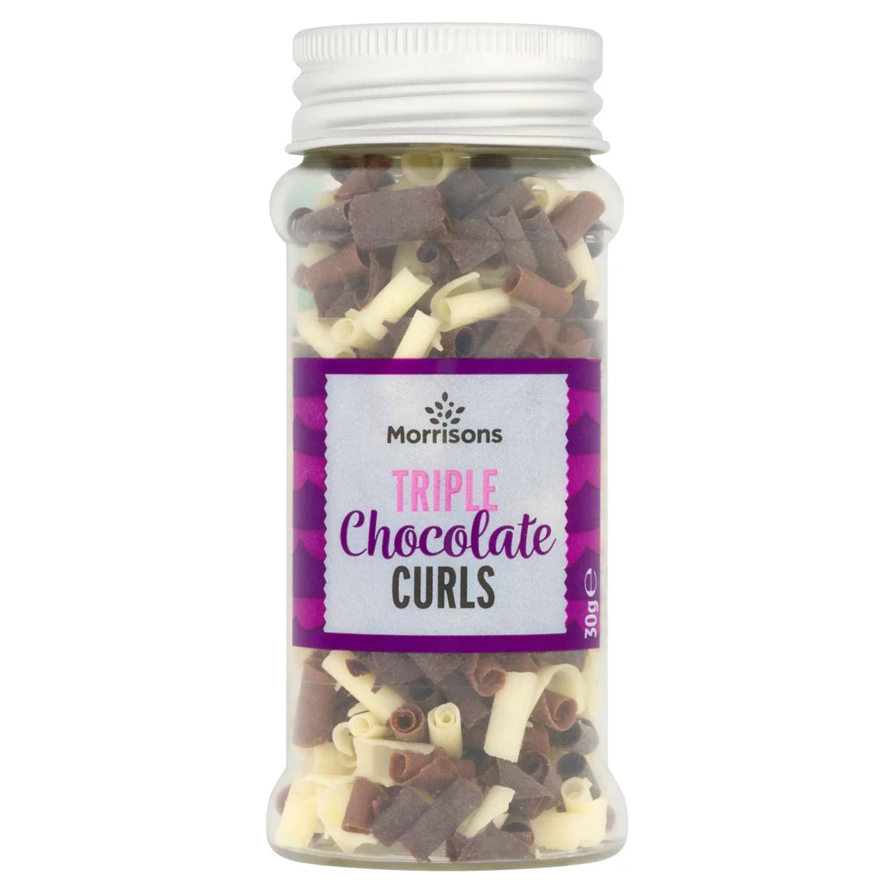 Morrisons Triple Chocolate Curls Cake Decorations 30g - UK Food & Drink - 5010251749714