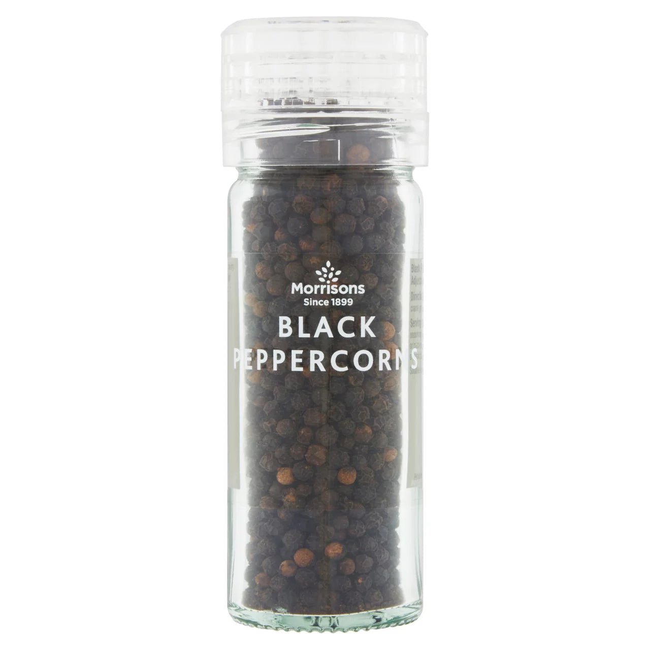 Morrisons Whole Black Pepper Grinder 50g - UK Food & Drink - 5010251608905