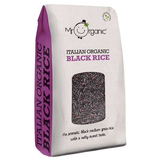 Mr Organic Italian Organic Black Rice 500g - UK Food & Drink - 5060178074352