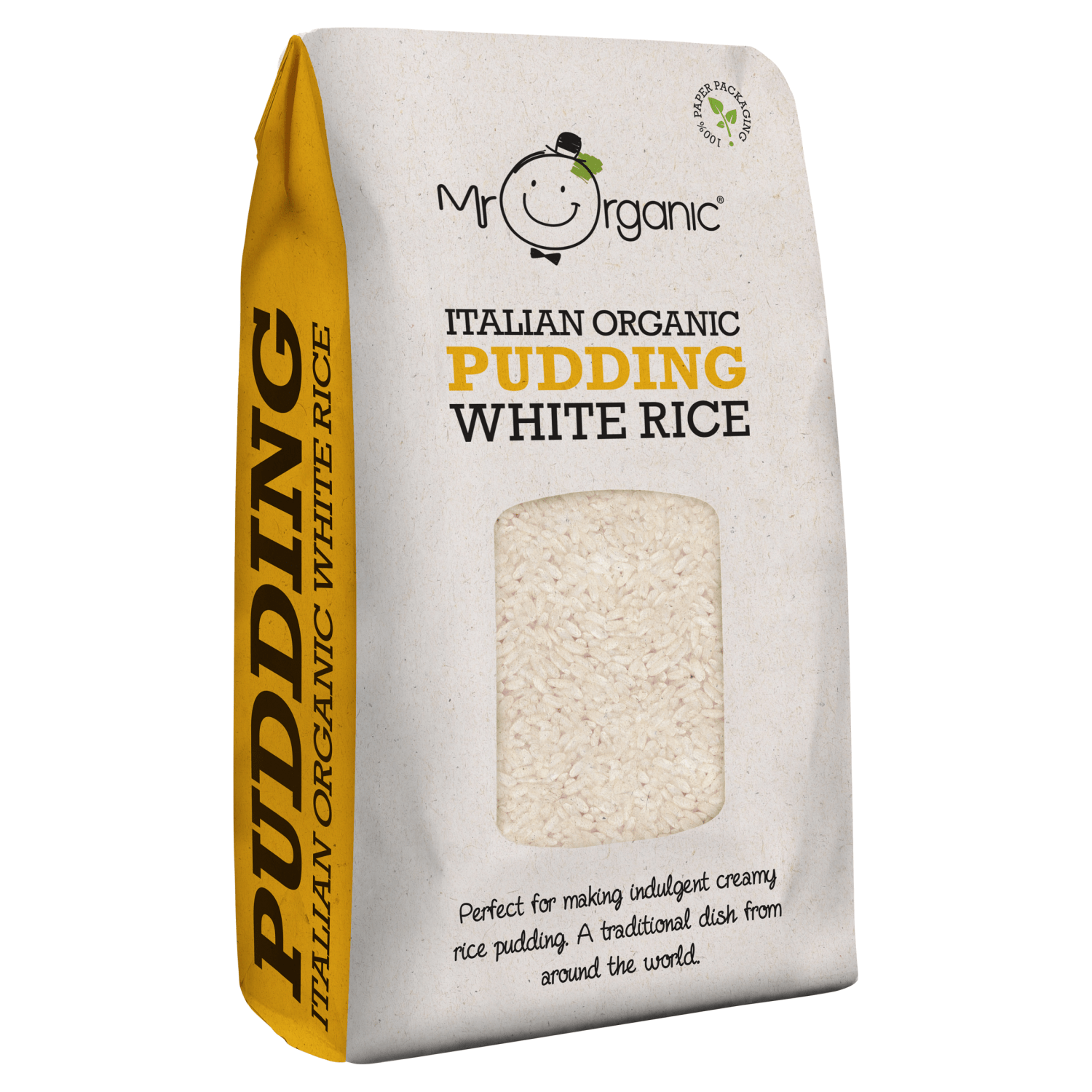 Mr Organic Italian Organic White Rice Pudding 500g - UK Food & Drink - 5060178074109