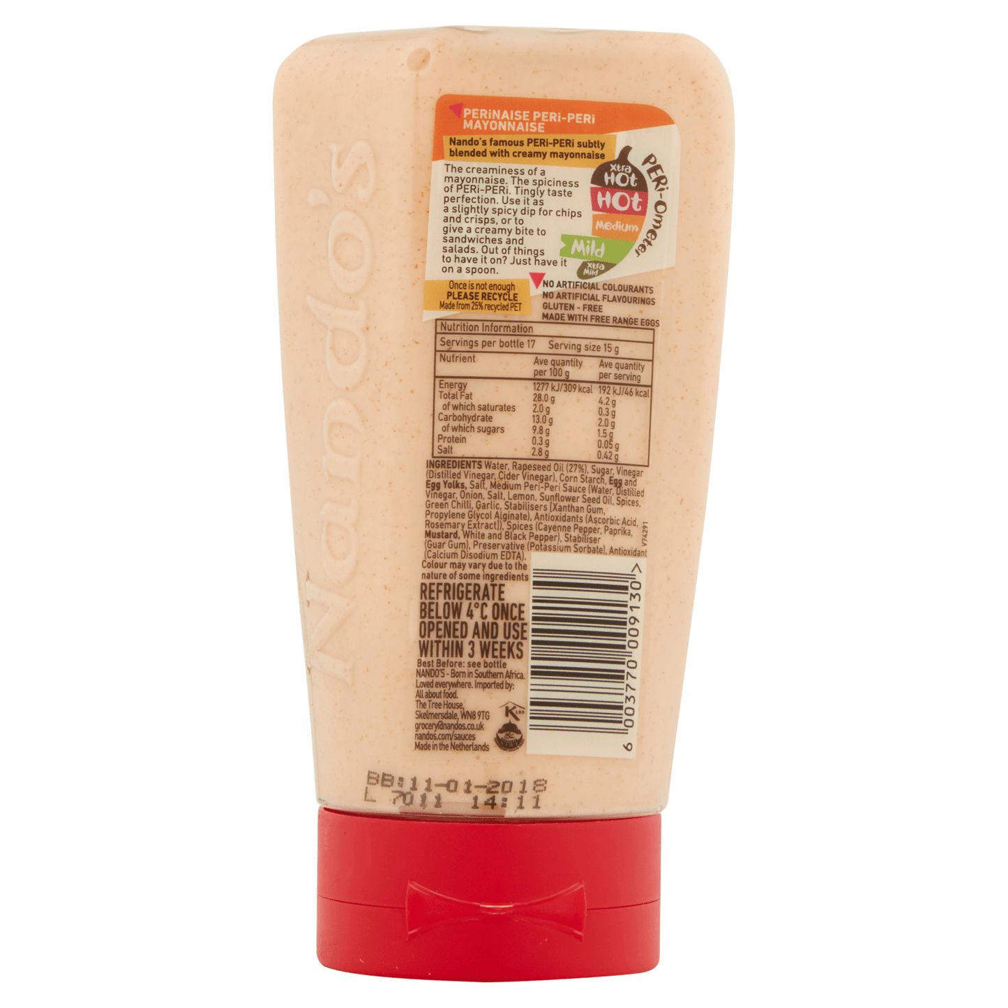 Nando's Perinaise Peri - Peri Mayonnaise Mild 265g - UK Food & Drink - 6003770009130