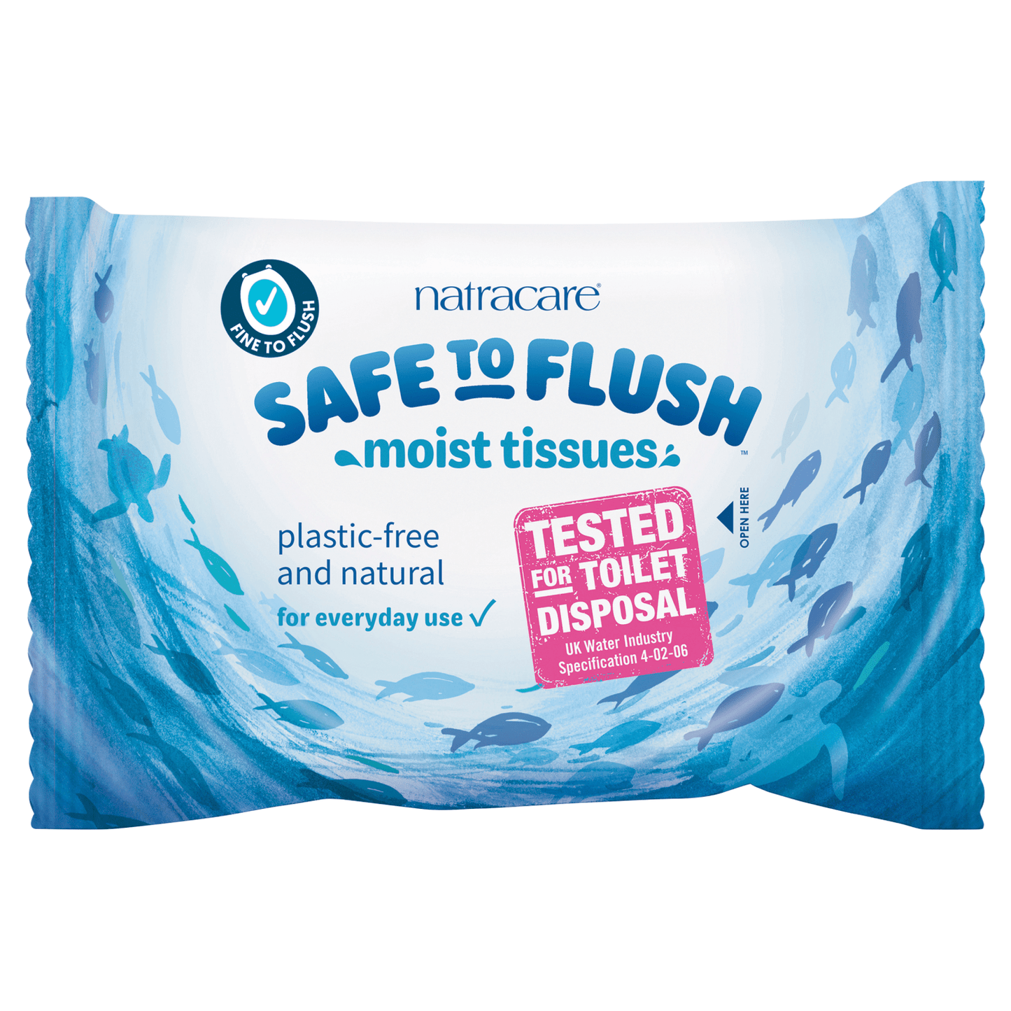 Natracare Safe to Flush Moist Tissue - UK Food & Drink - 782126203137