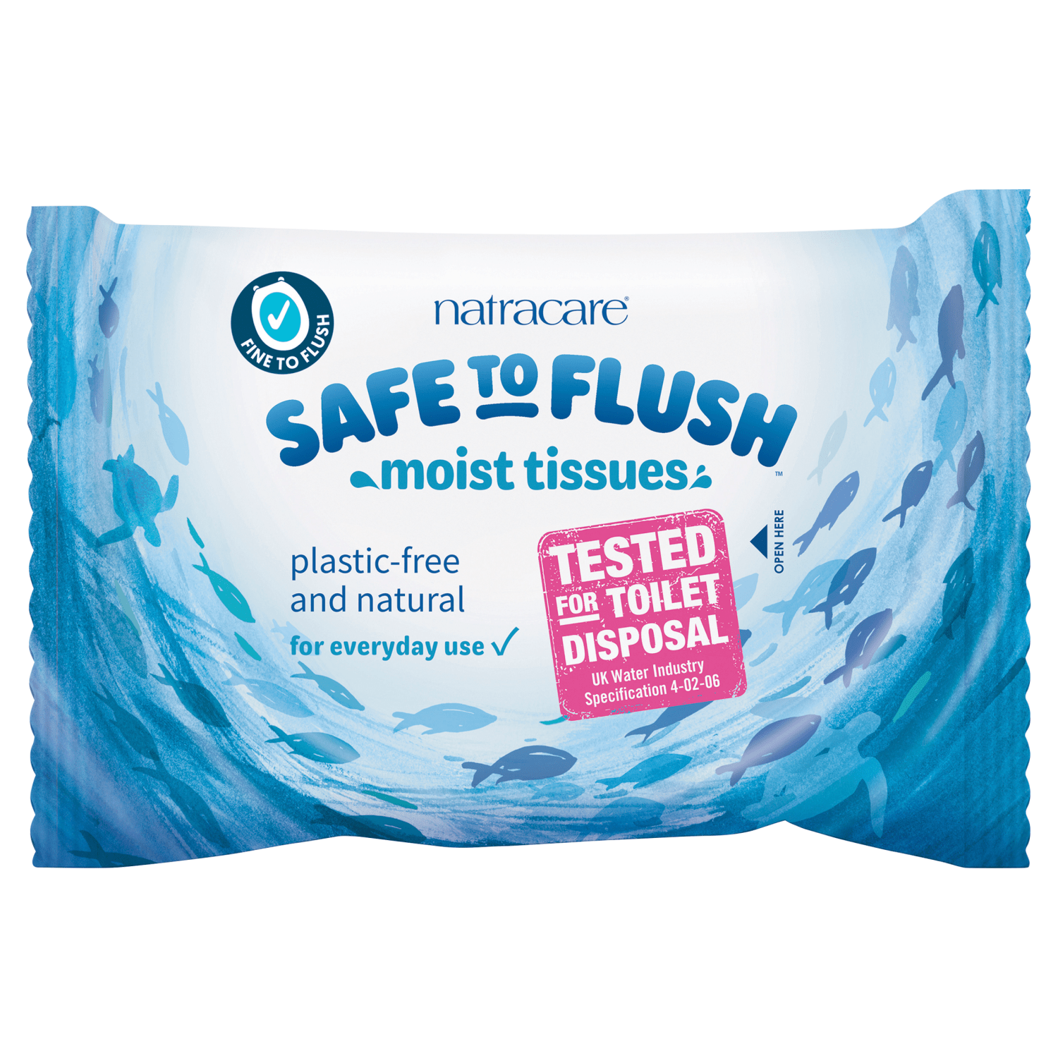 Natracare Safe to Flush Moist Tissue - UK Food & Drink - 782126203137