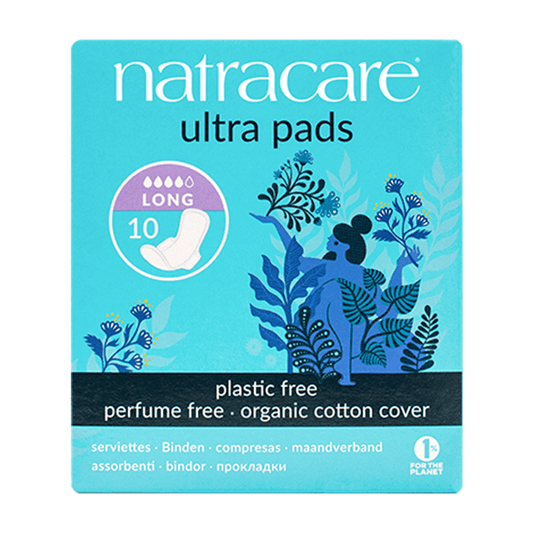 Natracare Ultra Pads Long with Wings - UK Food & Drink - 782126003102