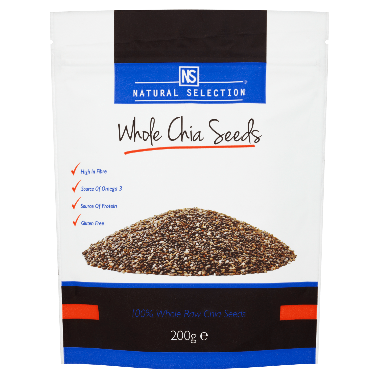 Natural Selection Whole Chia Seeds 200g - UK Food & Drink - 5060135534202