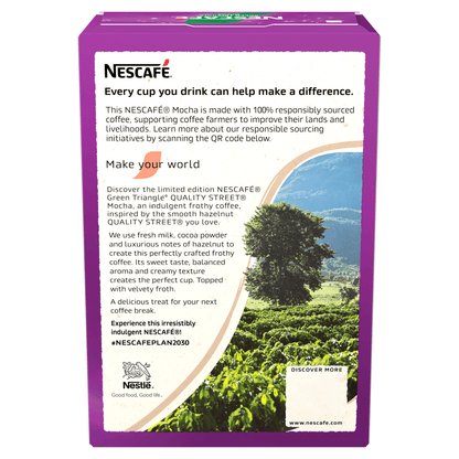 Nescafé Quality Street Green Triangle Hazelnut Flavour Mocha 7 x 19g (133g) - UK Food & Drink - 8445291157736