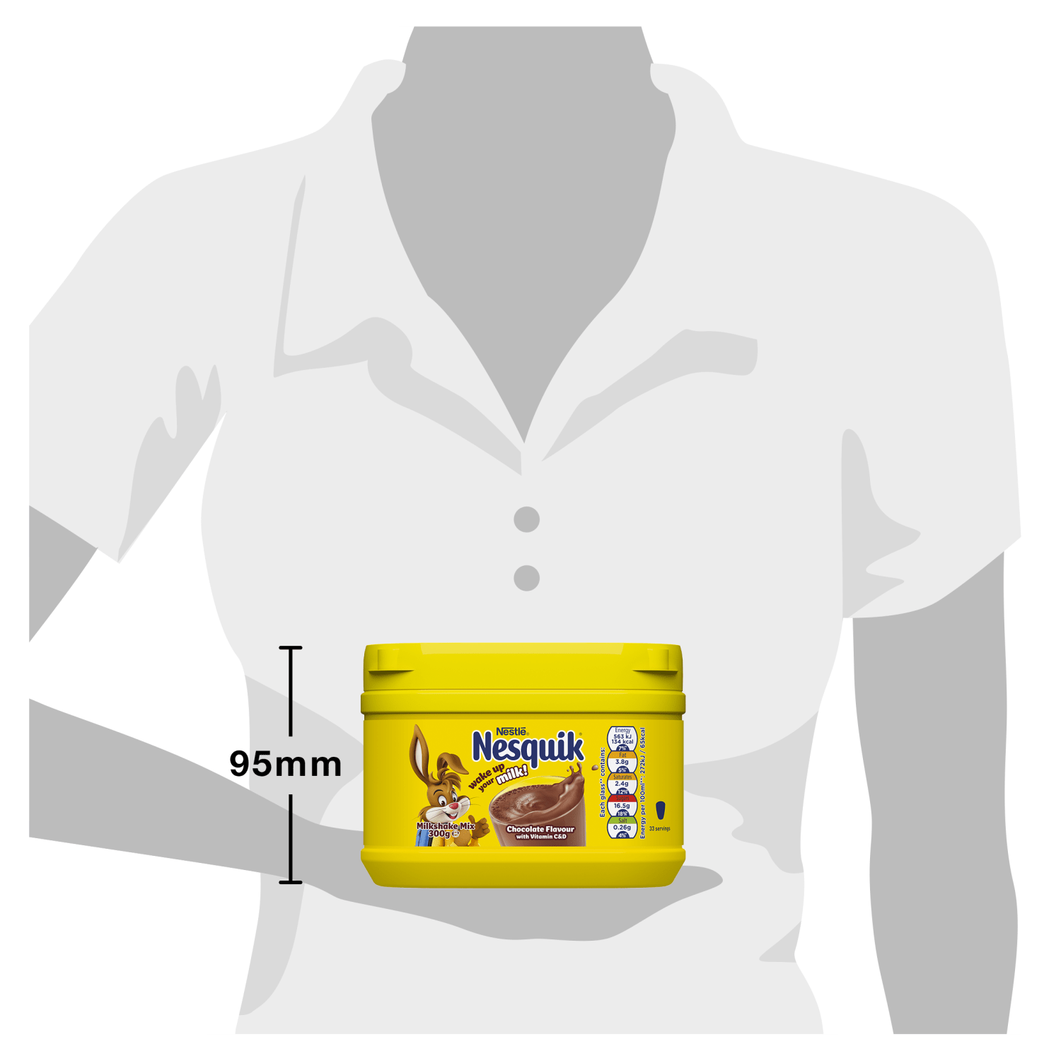 Nesquik Chocolate Flavoured Milkshake Mix 300g - UK Food & Drink - 7613031513062