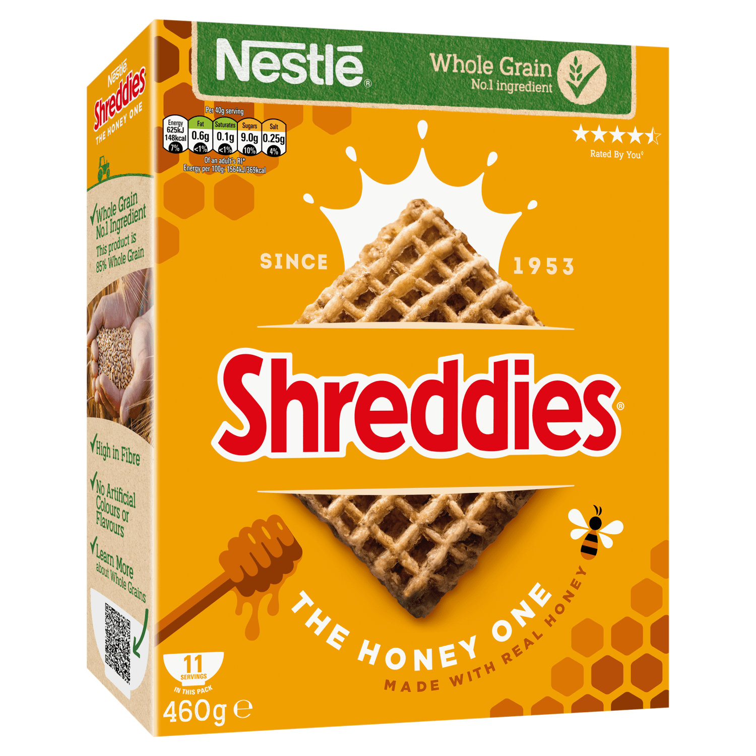 Nestl√© Shreddies The Honey One 460g - UK Food & Drink - 7613287944450