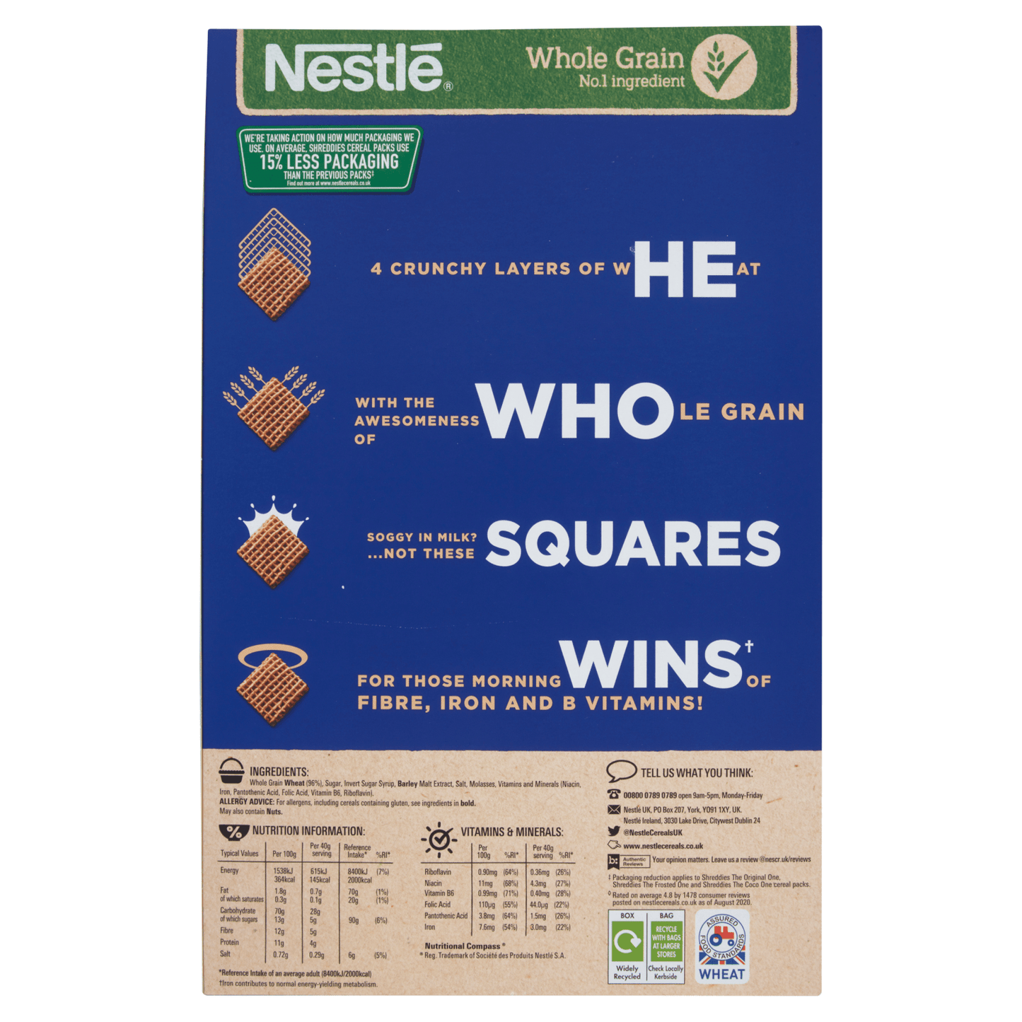 Nestl√© Shreddies The Original 720g - UK Food & Drink - 7613287367143