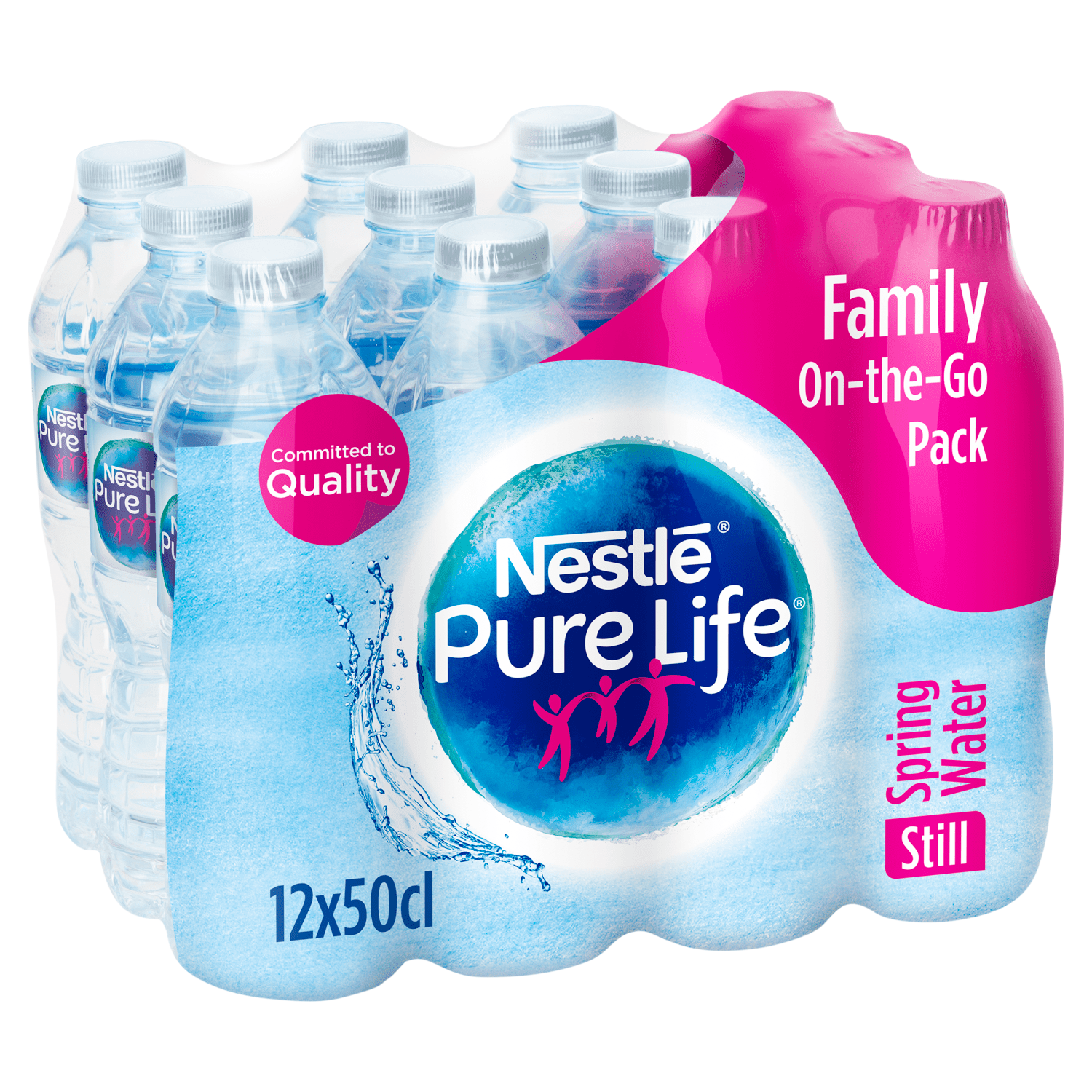 Nestle Pure Life Still Spring Water 12 x 50cl - UK Food & Drink - 7613031722662