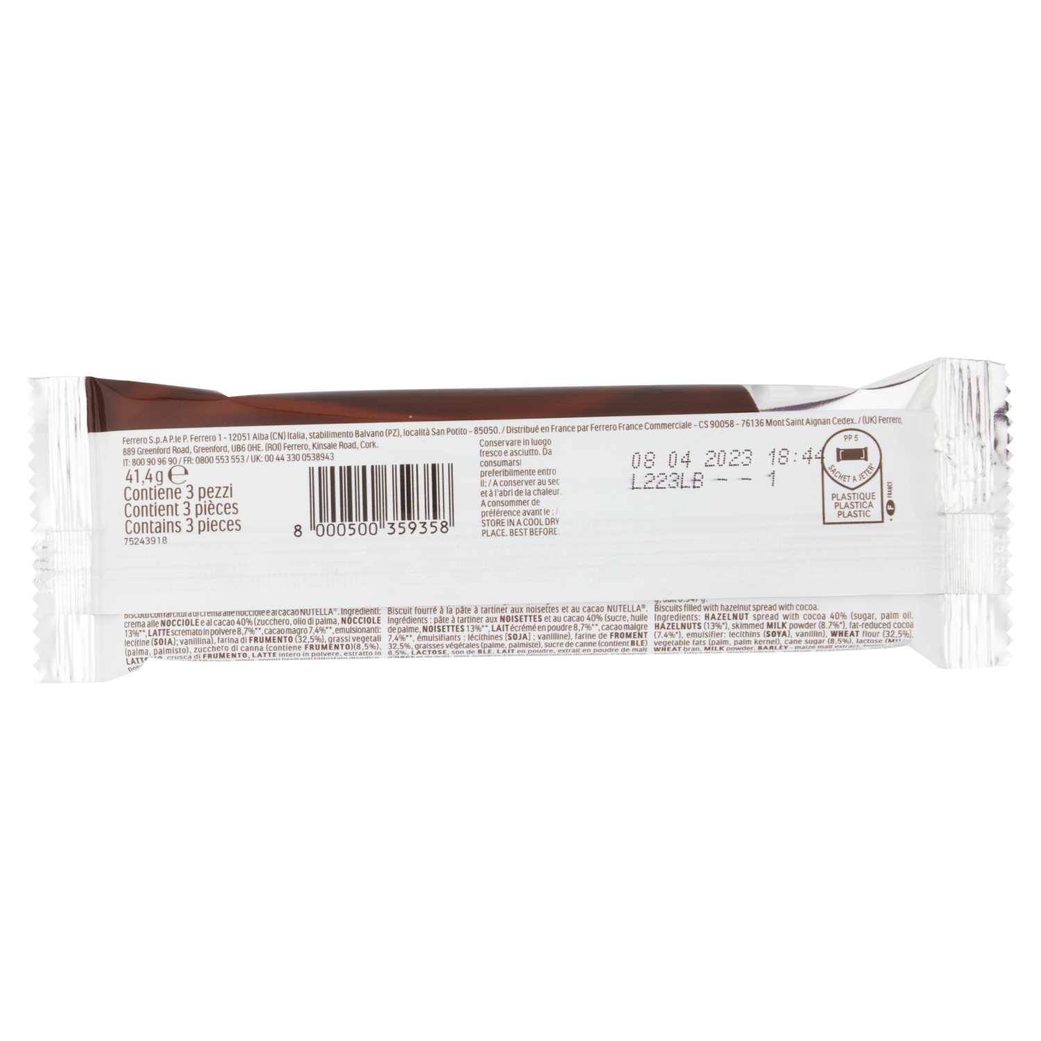Nutella Biscuits 41.4g - UK Food & Drink - 8000500359358
