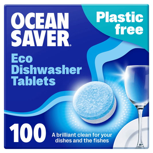 Ocean Saver Eco Dishwasher Tablets All - in - One 100 x 14g (1400g) - UK Food & Drink - 5060727262476