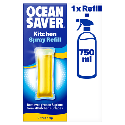 Oceansaver Kitchen Degreaser Power - Cleaning EcoDrops Citrus Kelp 10ml - UK Food & Drink - 5060727260021