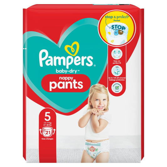 Pampers Babydry Nappy Pants S5 - UK Food & Drink - 4015400744948