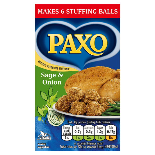 Paxo Sage & Onion Stuffing Mix 85g - UK Food & Drink - 5010024103910