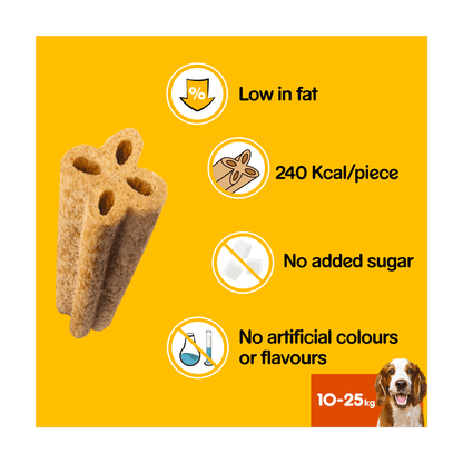 Pedigree Dentastix Advanced Medium Dog Treat Chicken 1 x Dental Chew 80g - UK Food & Drink - 5998749138533