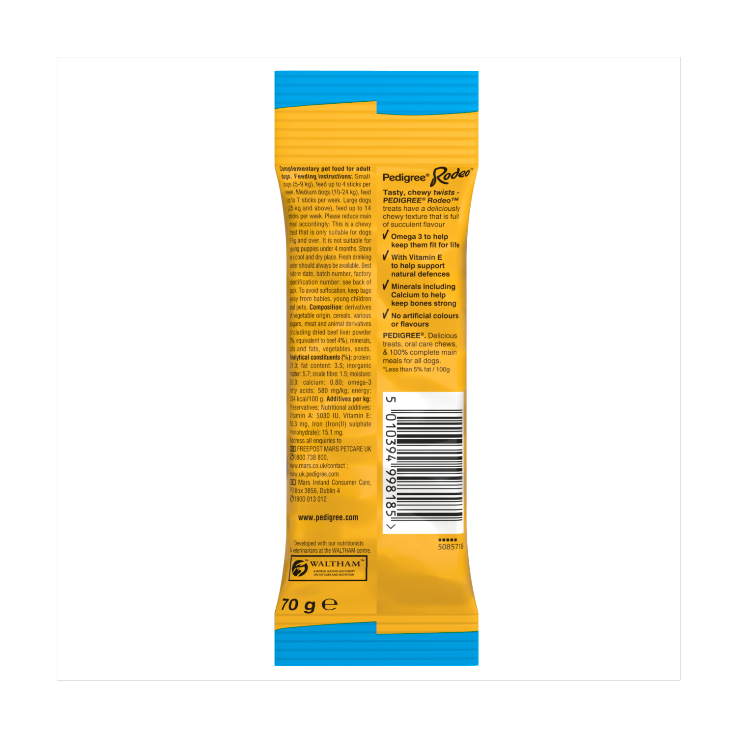 Pedigree Rodeo Adult Dog Treats Beef 4 Sticks 70g - UK Food & Drink - 5010394998185