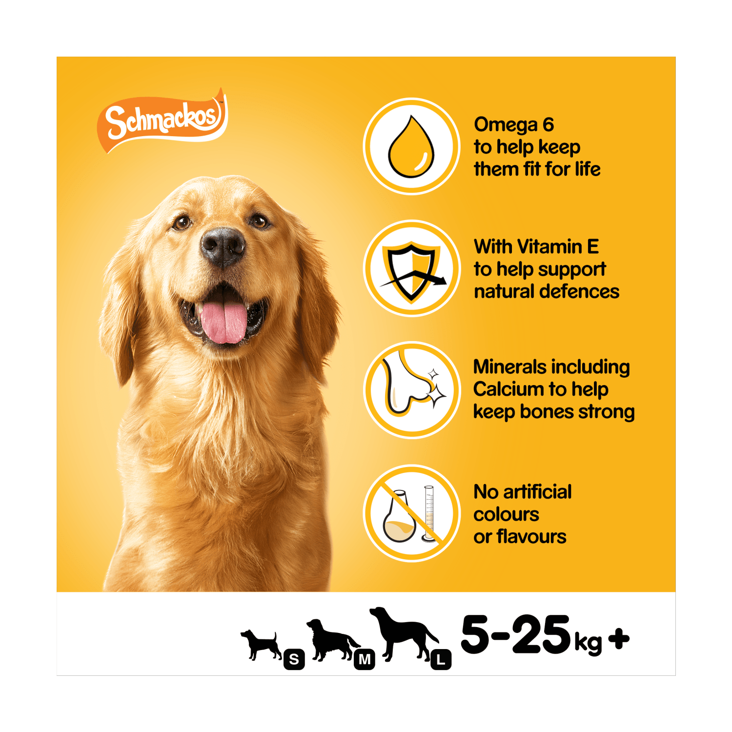 Pedigree Schmackos Adult Dog Treats Multi Mix 12 Strips 86g - UK Food & Drink - 5010394001038