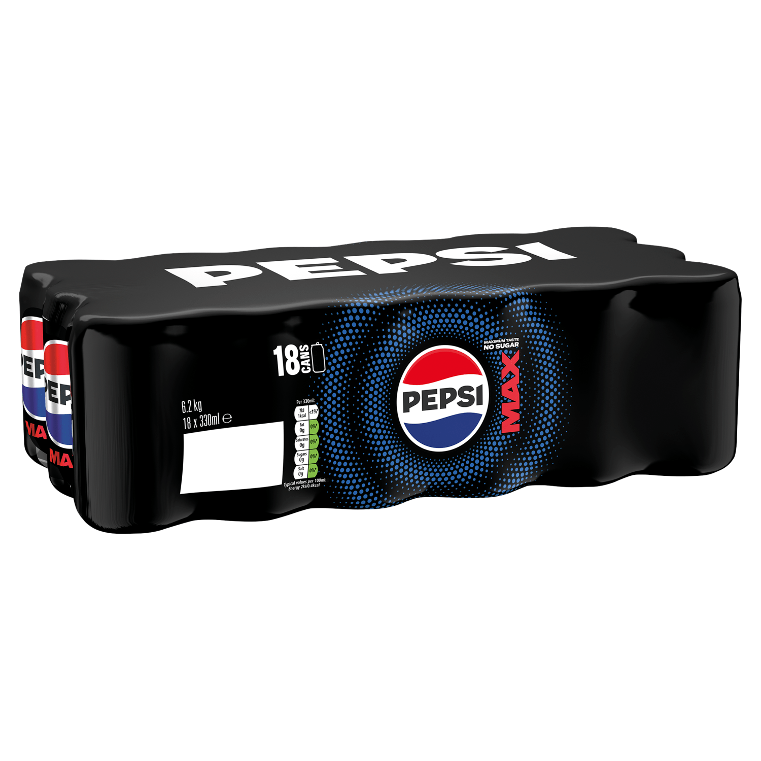 Pepsi Max 18 x 330ml (6.2kg) - UK Food & Drink - 4060800308986