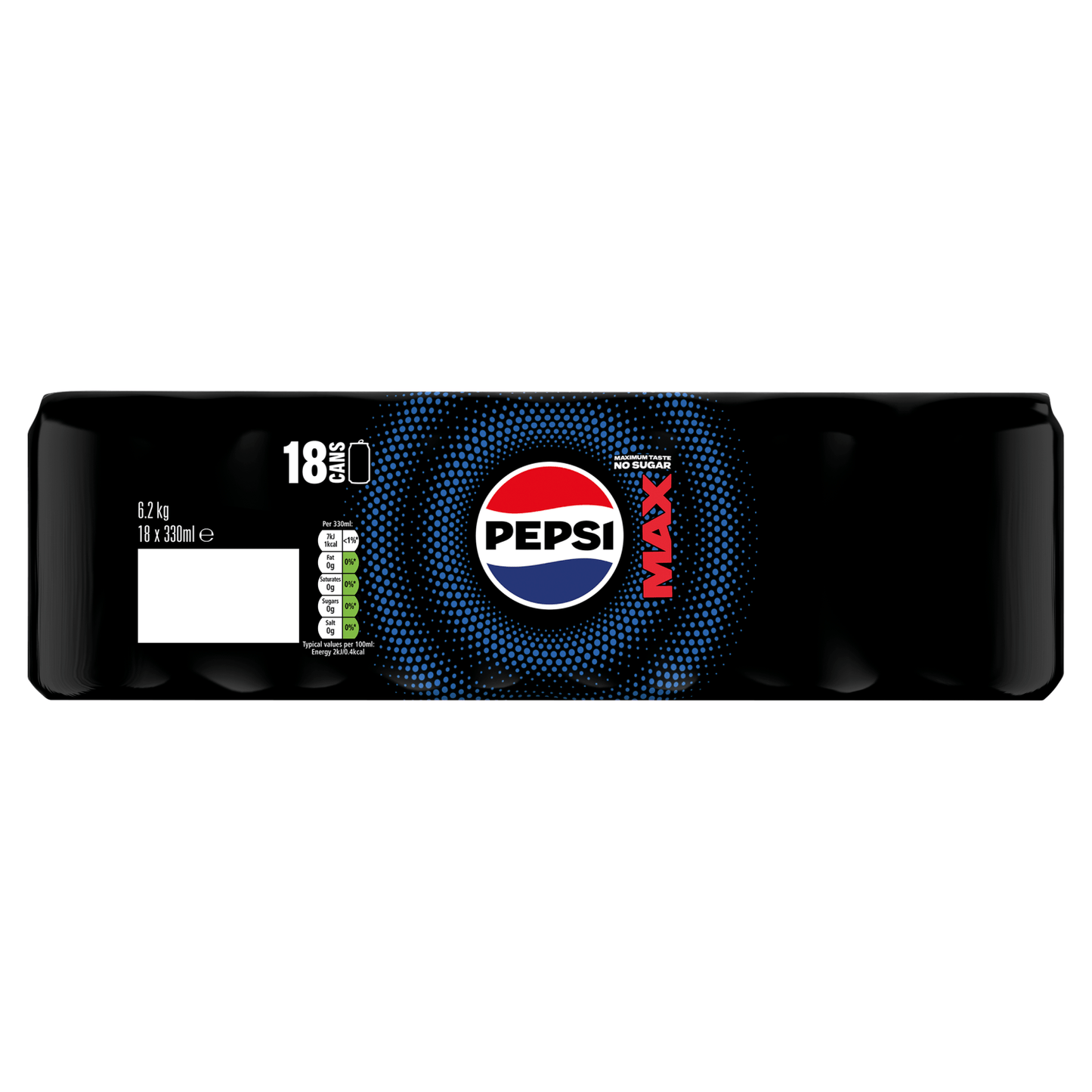 Pepsi Max 18 x 330ml (6.2kg) - UK Food & Drink - 4060800308986