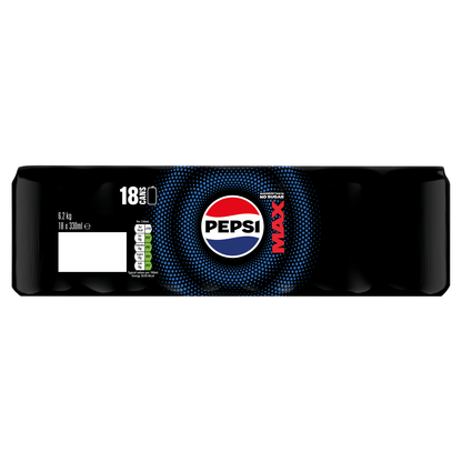 Pepsi Max 18 x 330ml (6.2kg) - UK Food & Drink - 4060800308986