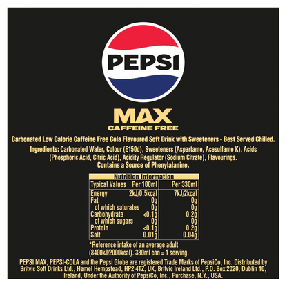 Pepsi Max 2 Litres - UK Food & Drink - 4060800304803