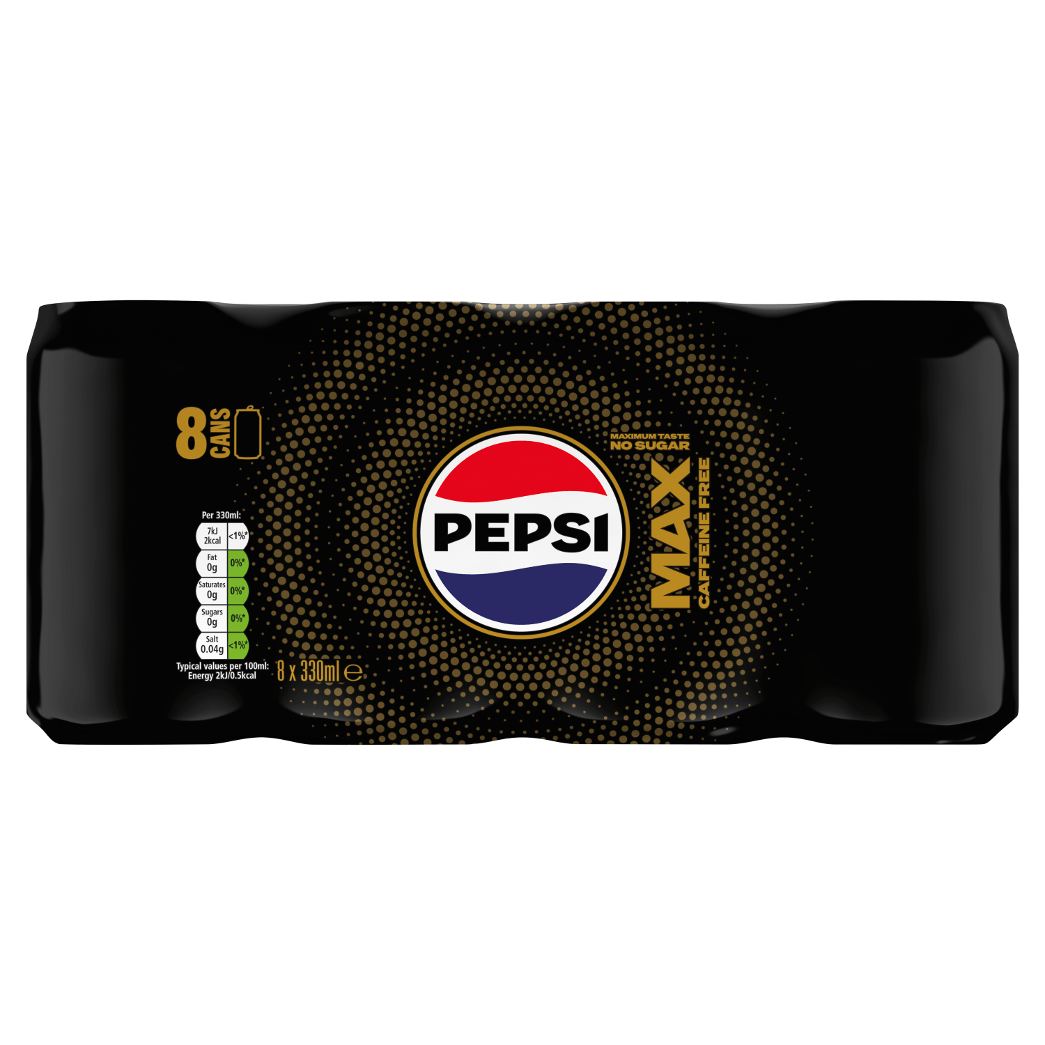 Pepsi Max Caffeine Free 8 x 330ml - UK Food & Drink - 4060800304827