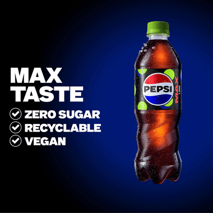 Pepsi Max Lime 500ml - UK Food & Drink - 4062139015924