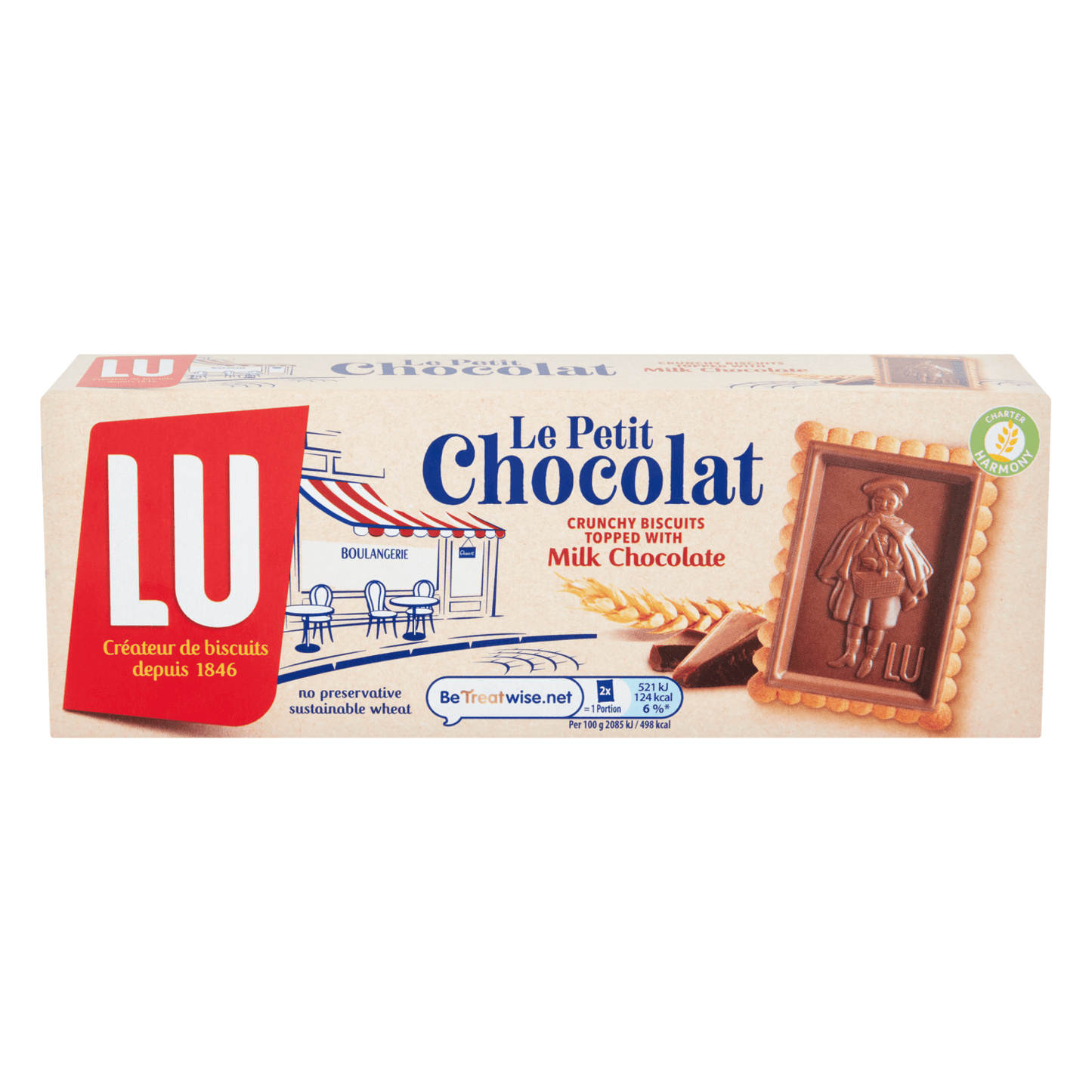 Petit Ecolier Milk Chocolate Topping Biscuits 150 Gr - UK Food & Drink - 7622201503635