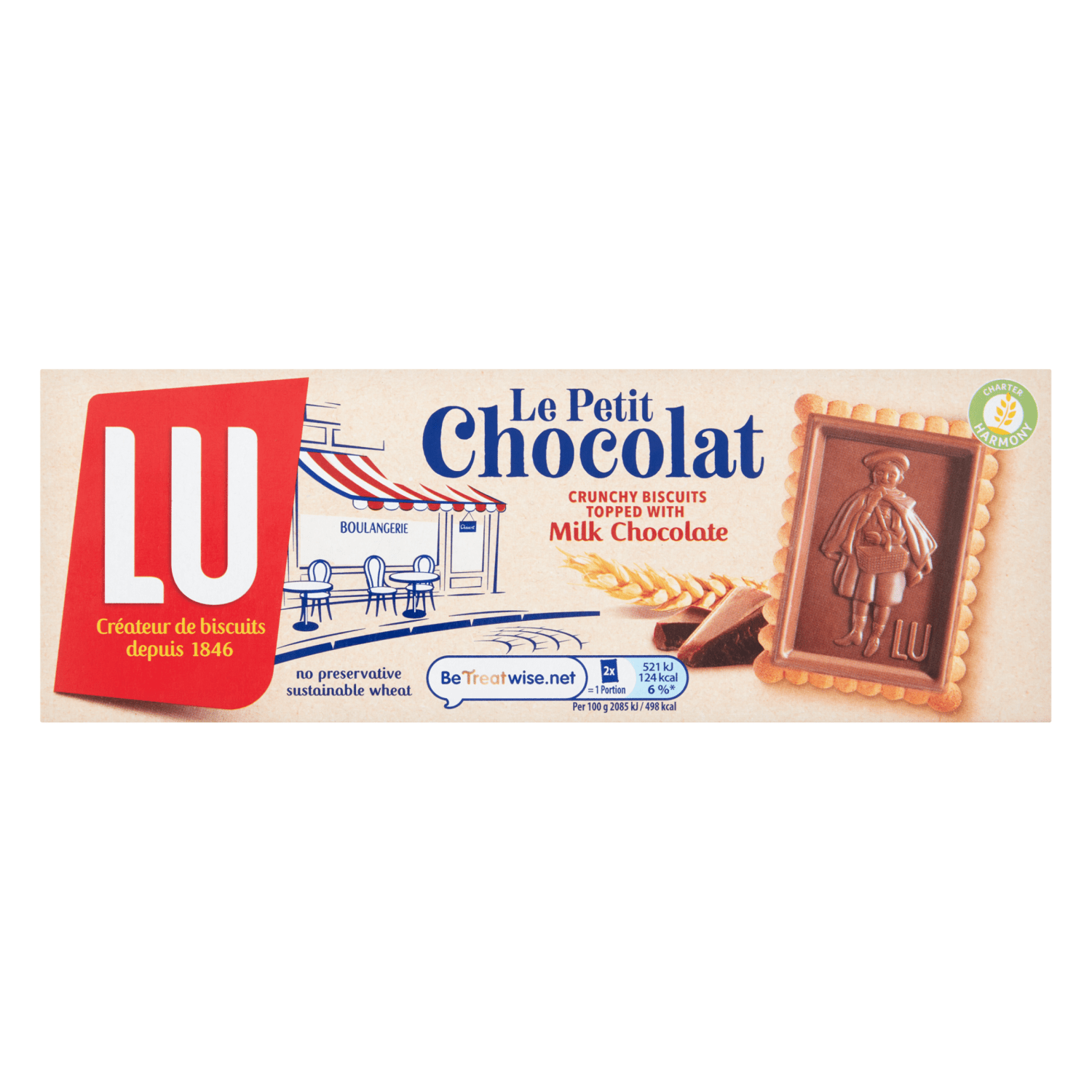 Petit Ecolier Milk Chocolate Topping Biscuits 150 Gr - UK Food & Drink - 7622201503635