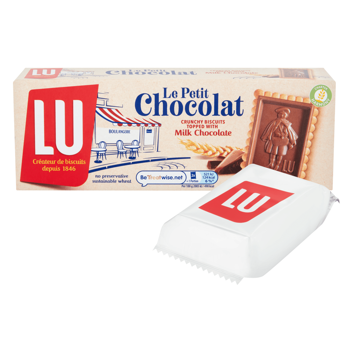 Petit Ecolier Milk Chocolate Topping Biscuits 150 Gr - UK Food & Drink - 7622201503635