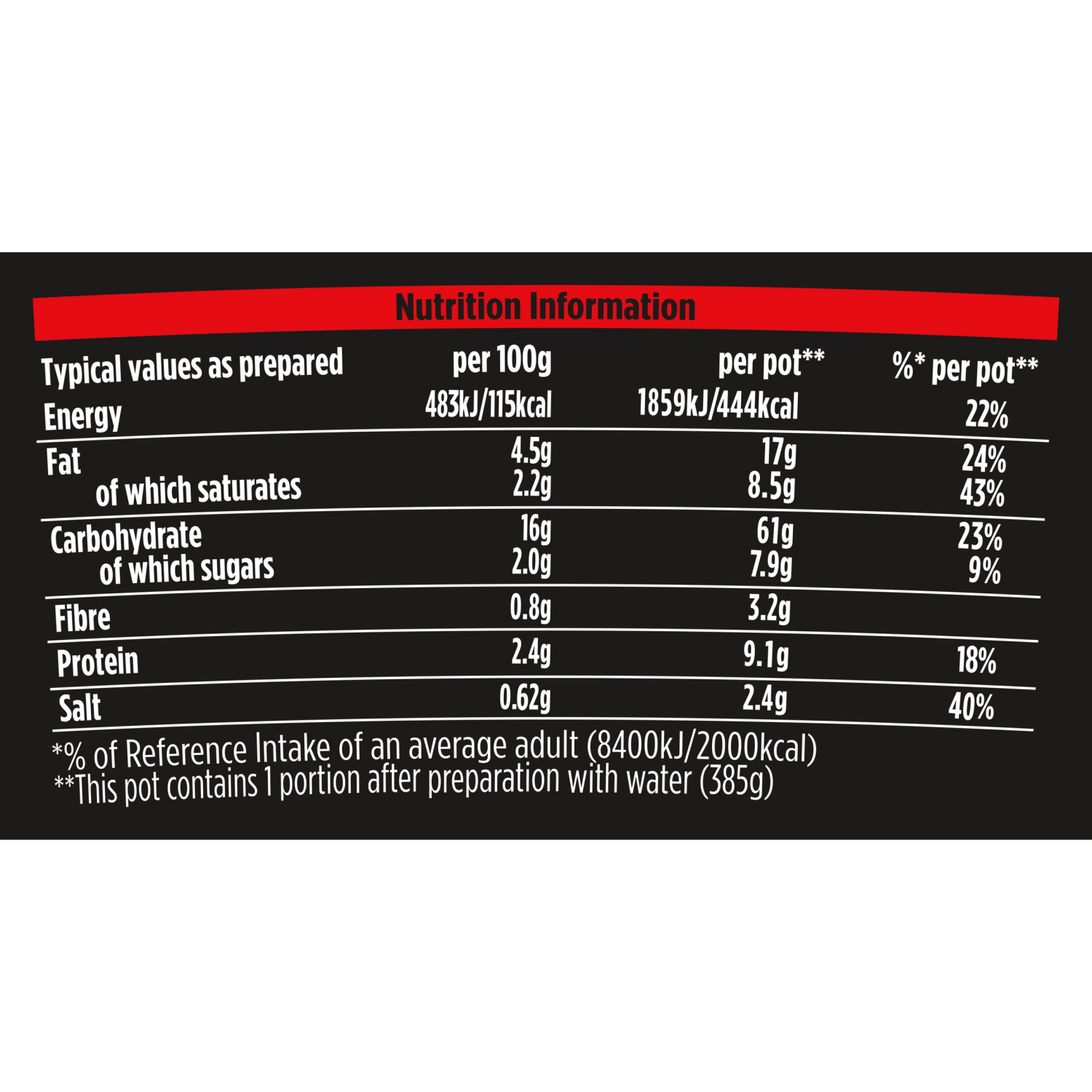 Pot Noodle Fusions Instant Snack Chilli Chicken 100 g - UK Food & Drink - 8720182064387