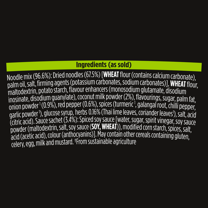 Pot Noodle Fusions Thai Green Curry Flavour 117g - UK Food & Drink - 8720182064363