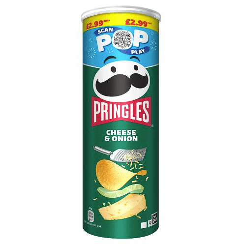 Pringles Cheese & Onion PM 2.99 165G - UK Food & Drink - 5053990178520