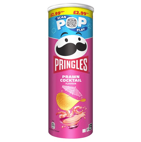 Pringles Prawn Cocktail PM 2.99 165G - UK Food & Drink - 5053990178551