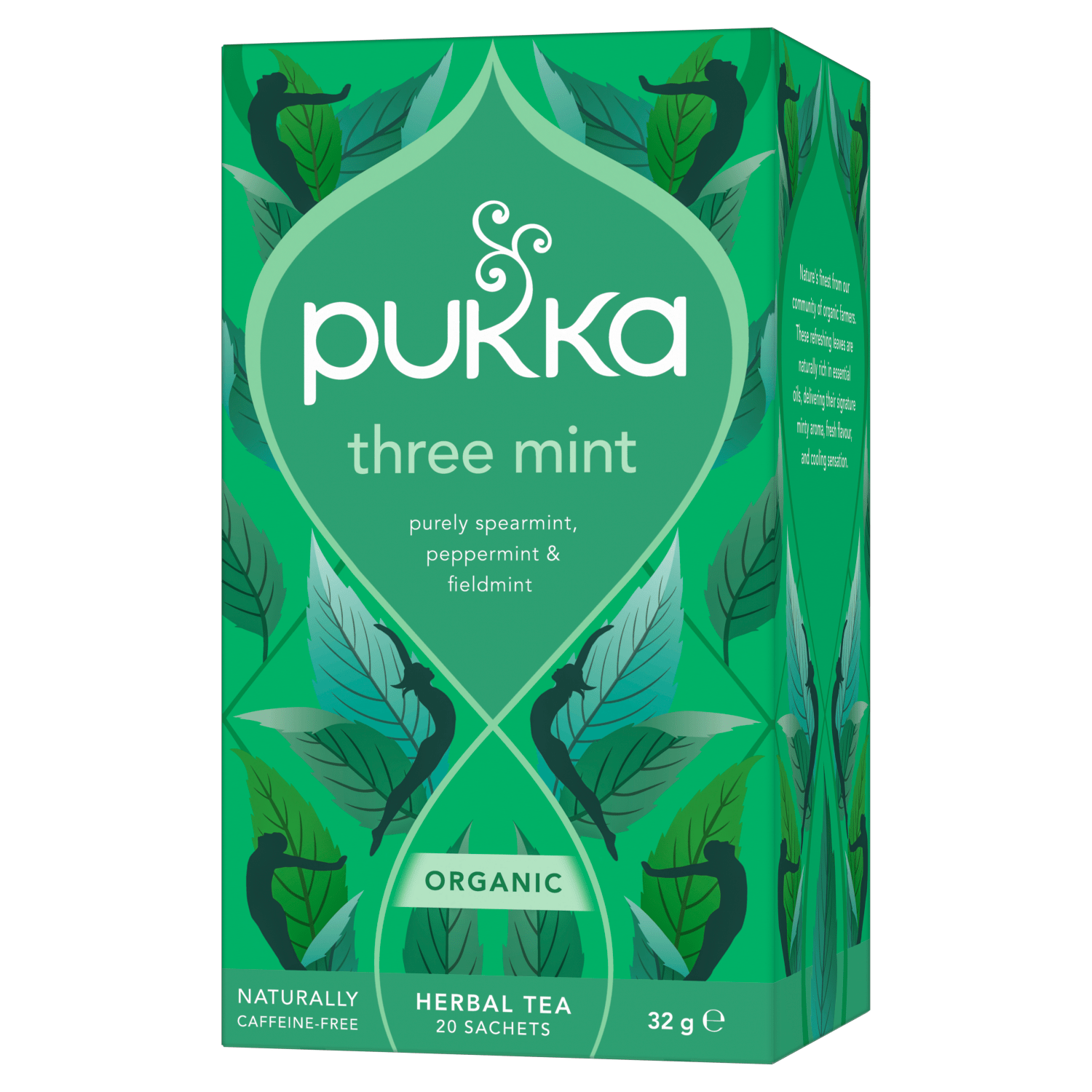 Pukka 20 Organic Three Mint Herbal Tea Sachets 32g - UK Food & Drink - 5065000523138