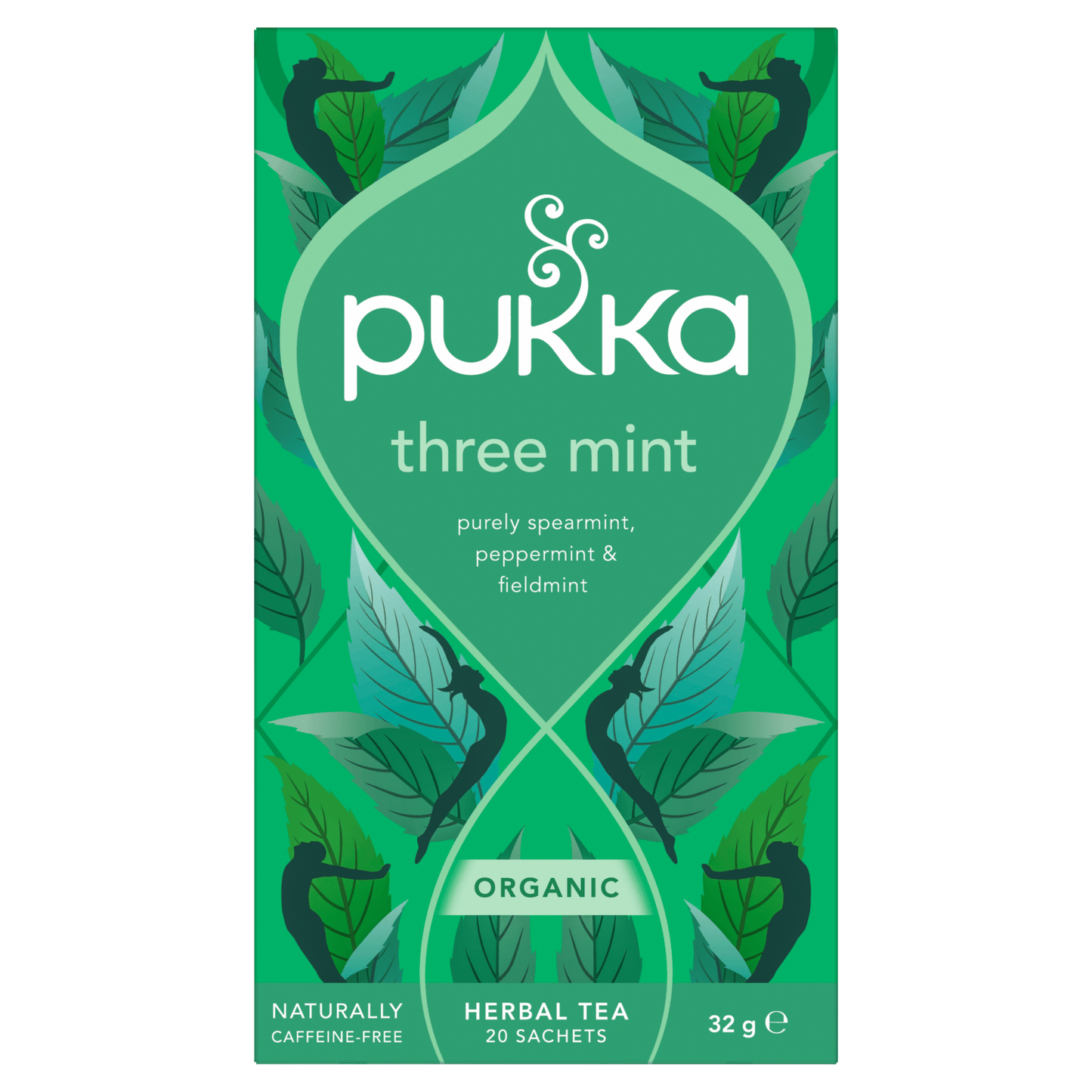 Pukka 20 Organic Three Mint Herbal Tea Sachets 32g - UK Food & Drink - 5065000523138