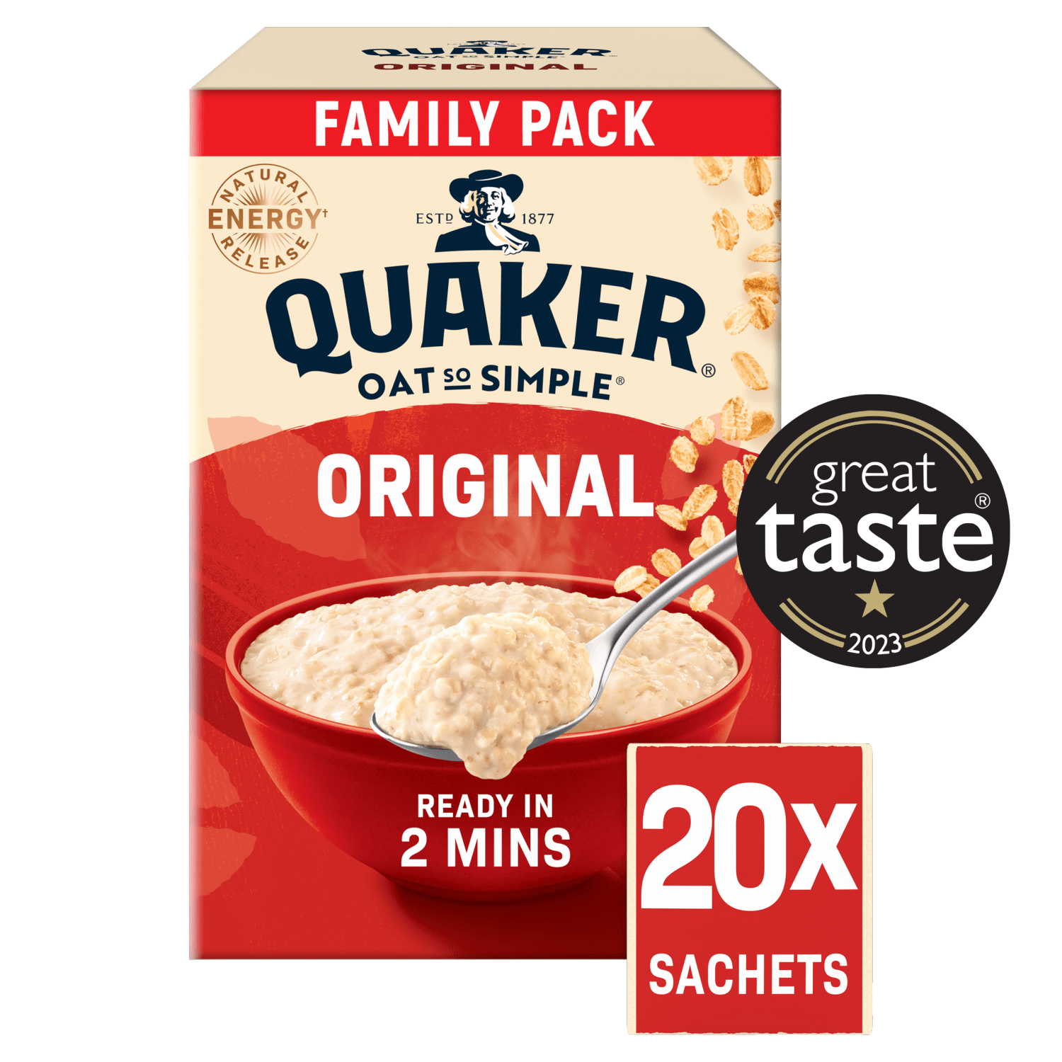 Quaker Oat So Simple Original Porridge Sachets 20 x 27g - UK Food & Drink - 5000108675495