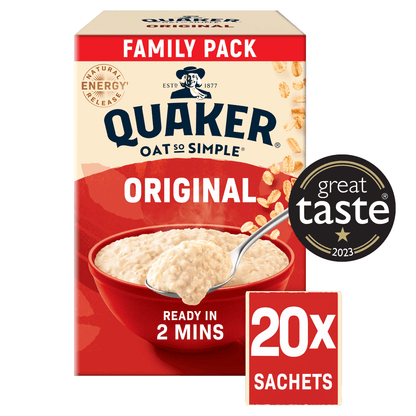 Quaker Oat So Simple Original Porridge Sachets 20 x 27g - UK Food & Drink - 5000108675495