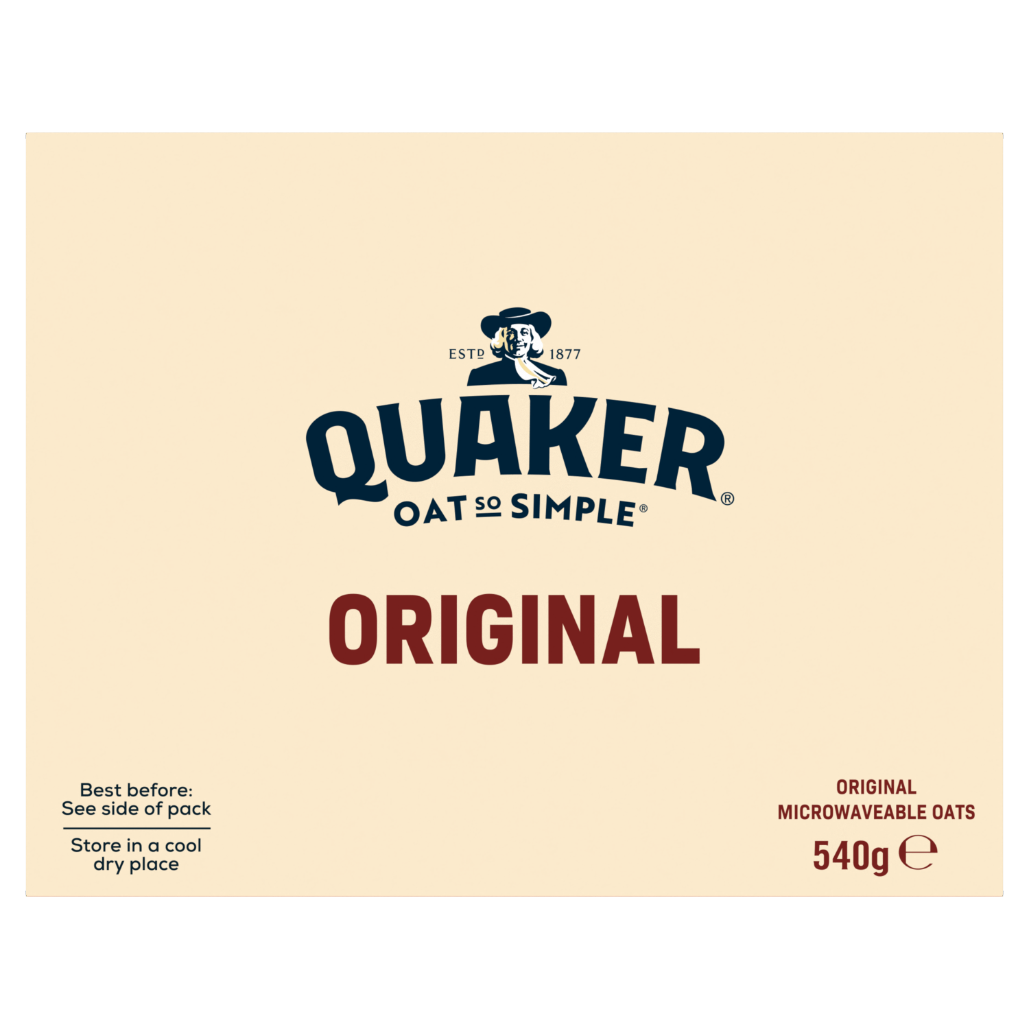 Quaker Oat So Simple Original Porridge Sachets 20 x 27g - UK Food & Drink - 5000108675495