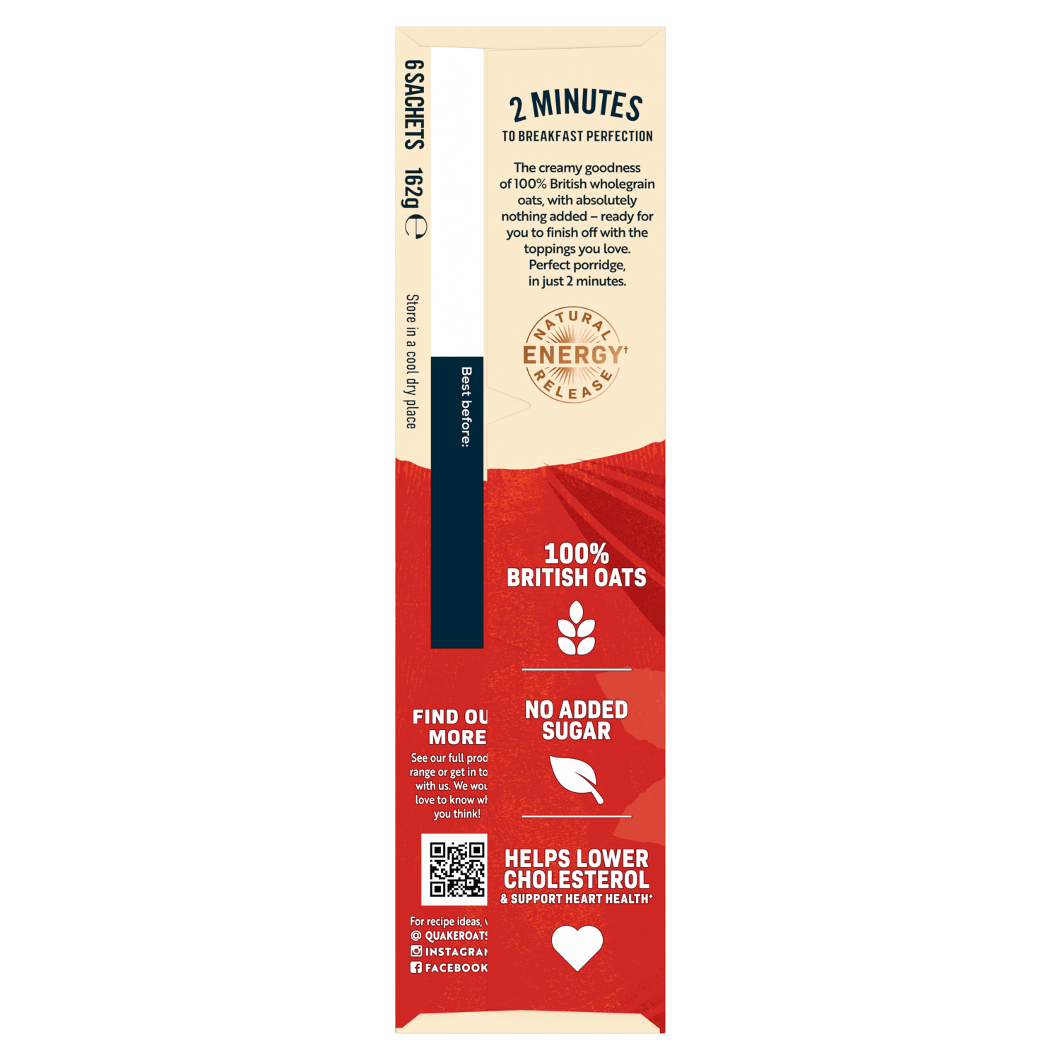 Quaker Oat So Simple Original Porridge Sachets 6 x 27g - UK Food & Drink - 5000108031710