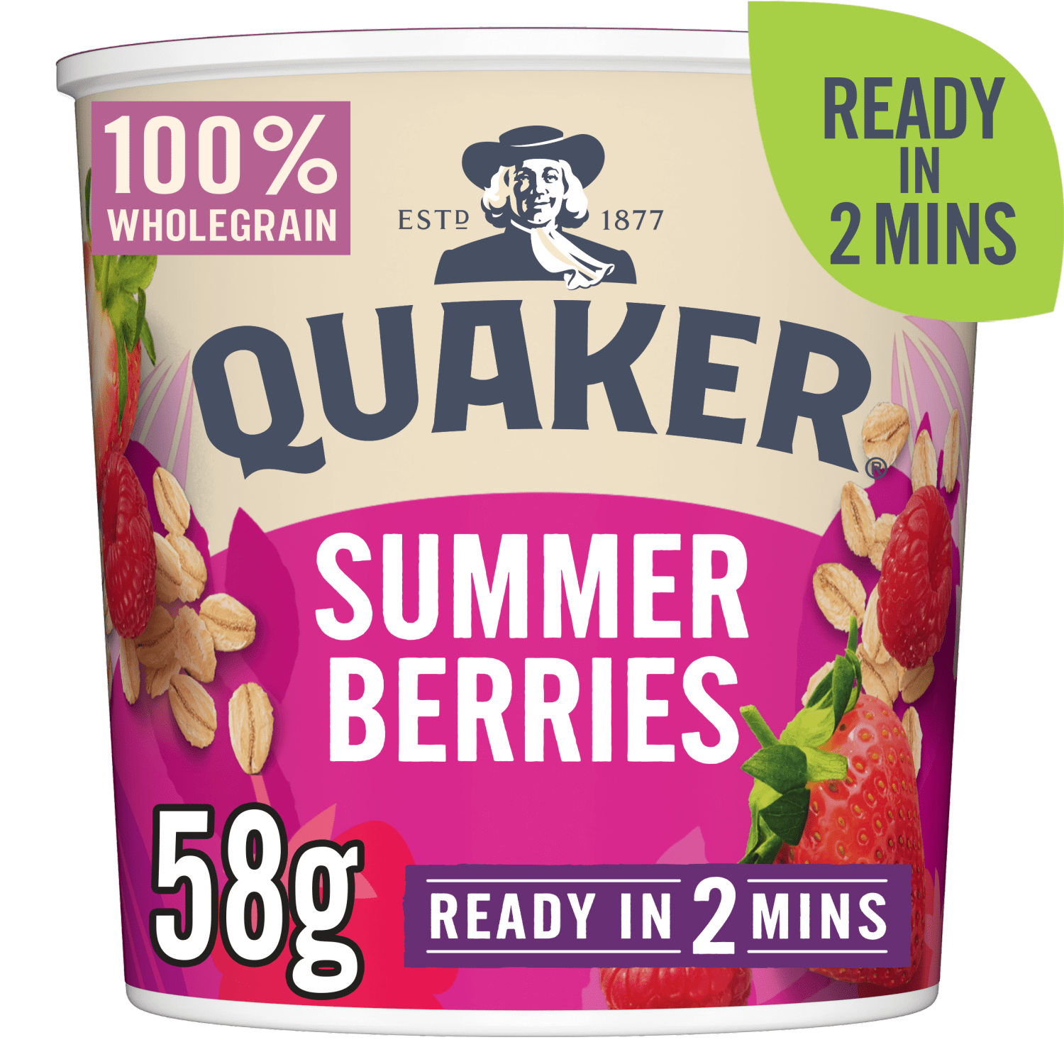 Quaker Oat So Simple Summer Berries Porridge Pot 58g - UK Food & Drink - 5000108133971