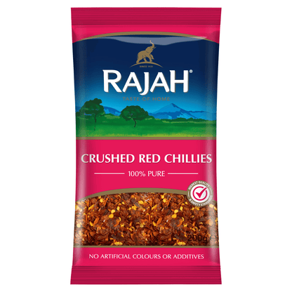 Rajah Crushed Red Chillies 200g - UK Food & Drink - 5015821145866